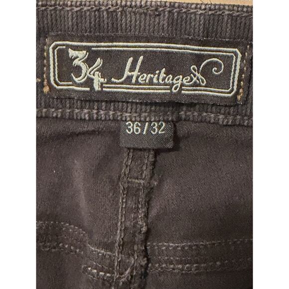 34 Heritage Pants Men Sz 36x32 Brown Courage Corduroy Mid Rise Straight Regular - Picture 6 of 15